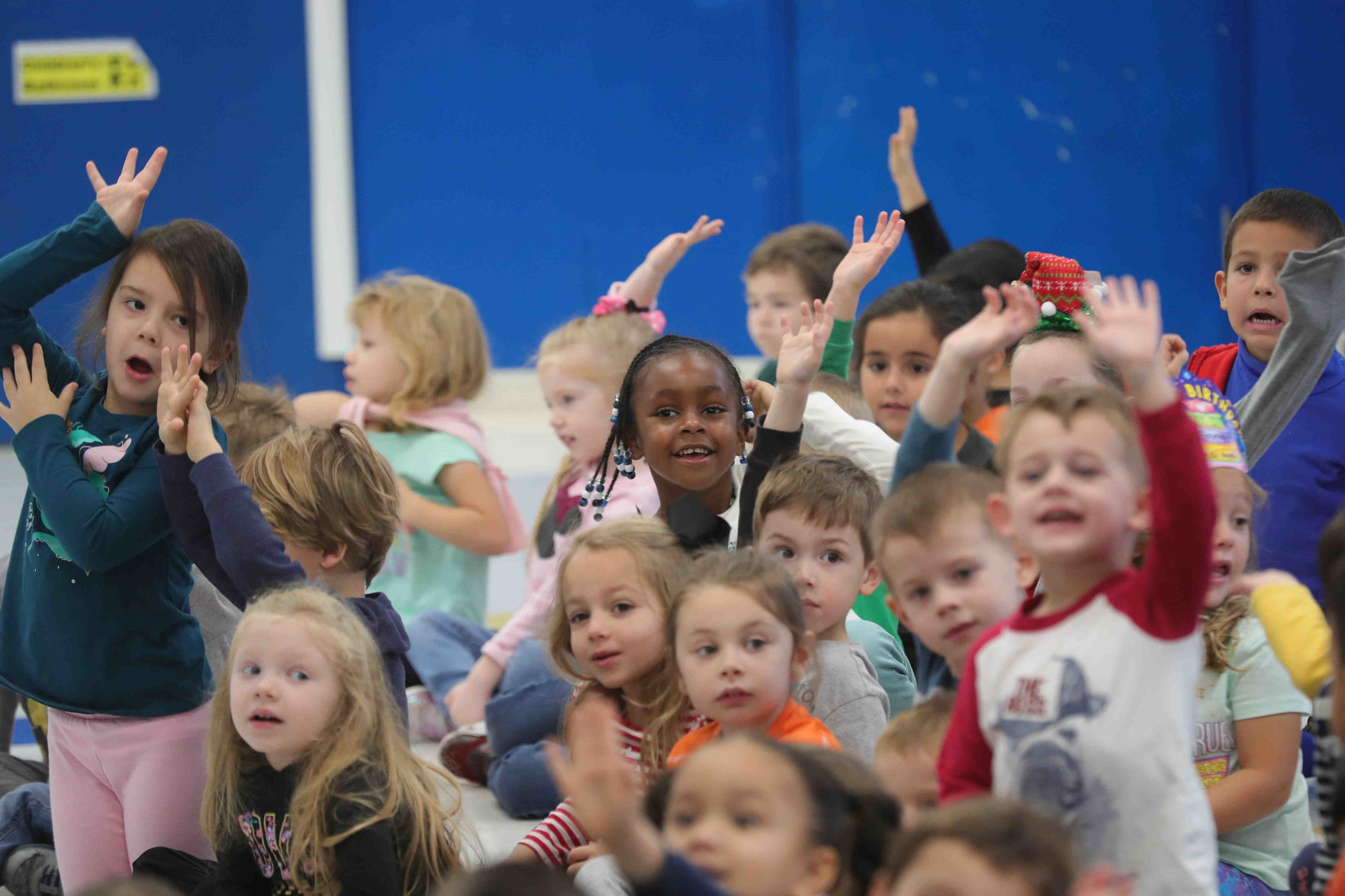 Meteorologist Joe Martucci at the English Creek Academy